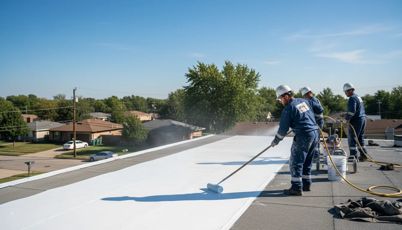 Commercial roof coating in Dumas, MS near me